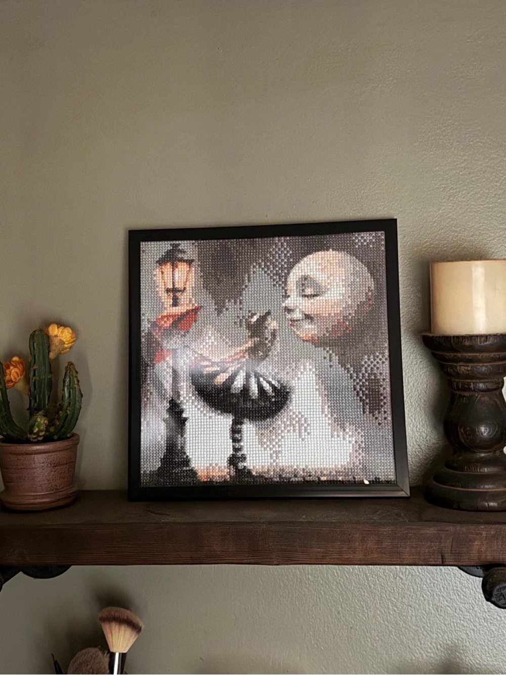 Gothic Raven Finished Diamond Painting
